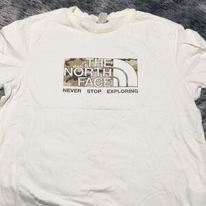 The North Face White Camo Logo Tee